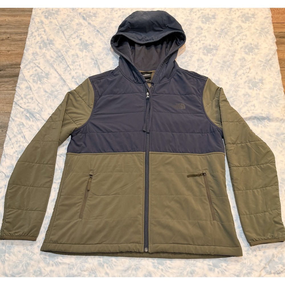 THE NORTH FACE womens Navy / olive Mountain Hoody Jacket Size Large. Very soft